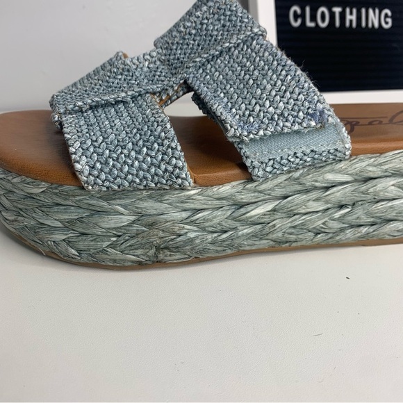 Zodiac Izzy Women’s Teal Blue Platform Sandals Size 10 - Picture 14 of 14